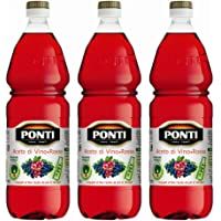 Los mejores  - Vinagre de vino tinto PONTI (3 x 1000 ml) en botella de PET - Aceto di Vino Classico Rosso